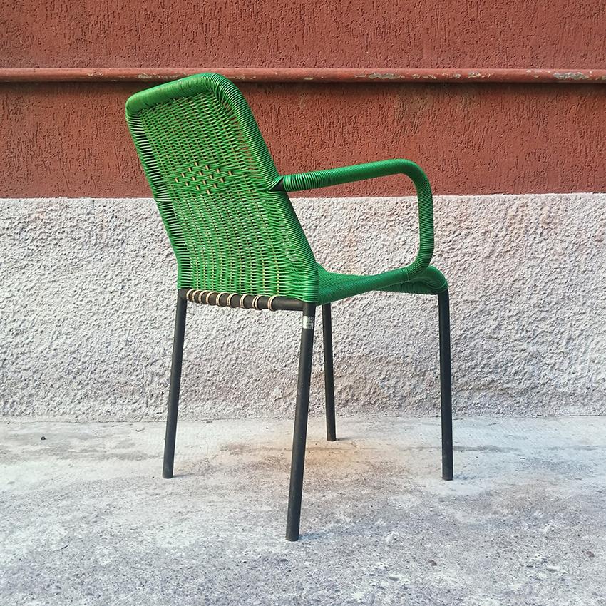 plastic armrest chair