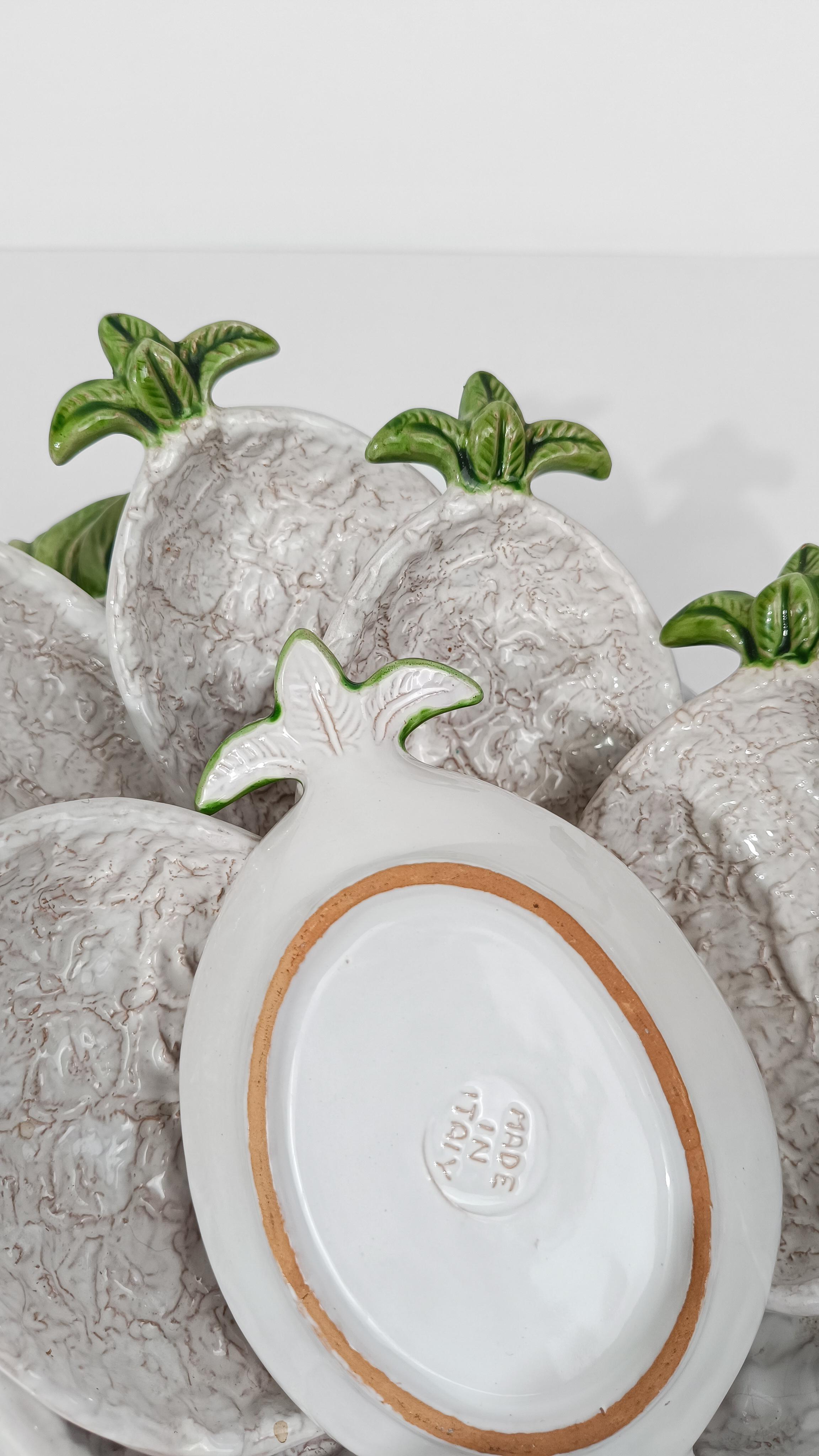 Juego de cuencos artesanales vintage italianos con forma de piña By Italica ARS en venta 4