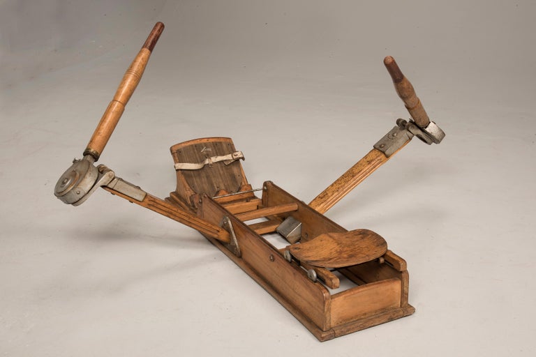Italian Vintage Lamborghini Oakwood Rowing Sport Machine, 1950s at ...