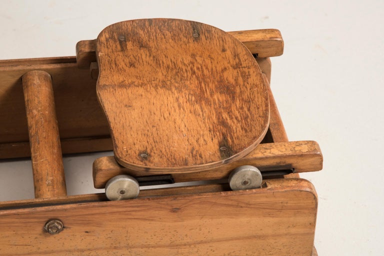 Italian Vintage Lamborghini Oakwood Rowing Sport Machine, 1950s at ...