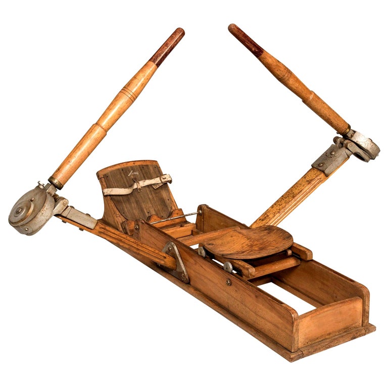 Italian Vintage Lamborghini Oakwood Rowing Sport Machine, 1950s at ...