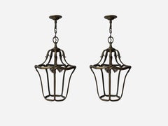 Italian Vintage Lantern in Bronze, Mid-Century Modern, 1950s, Italy