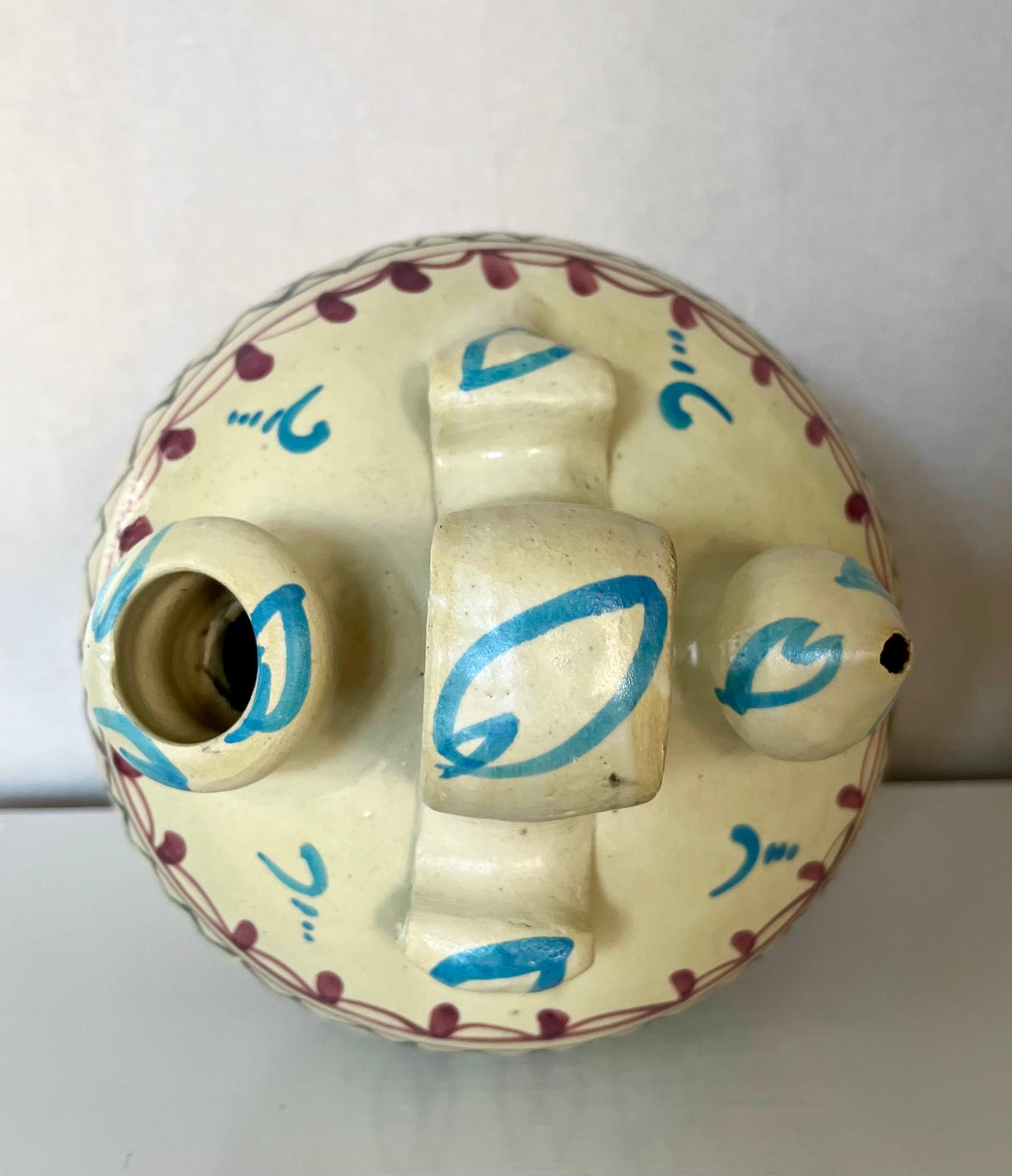 Grande brocca/vaso in ceramica dipinta a mano, 1960 in vendita 3