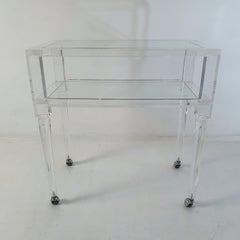 Carrito de Bar Lucite Vintage Italiano