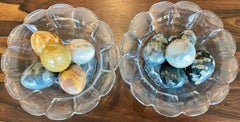 Italian Vintage Marble Eggs, Circa 1960
