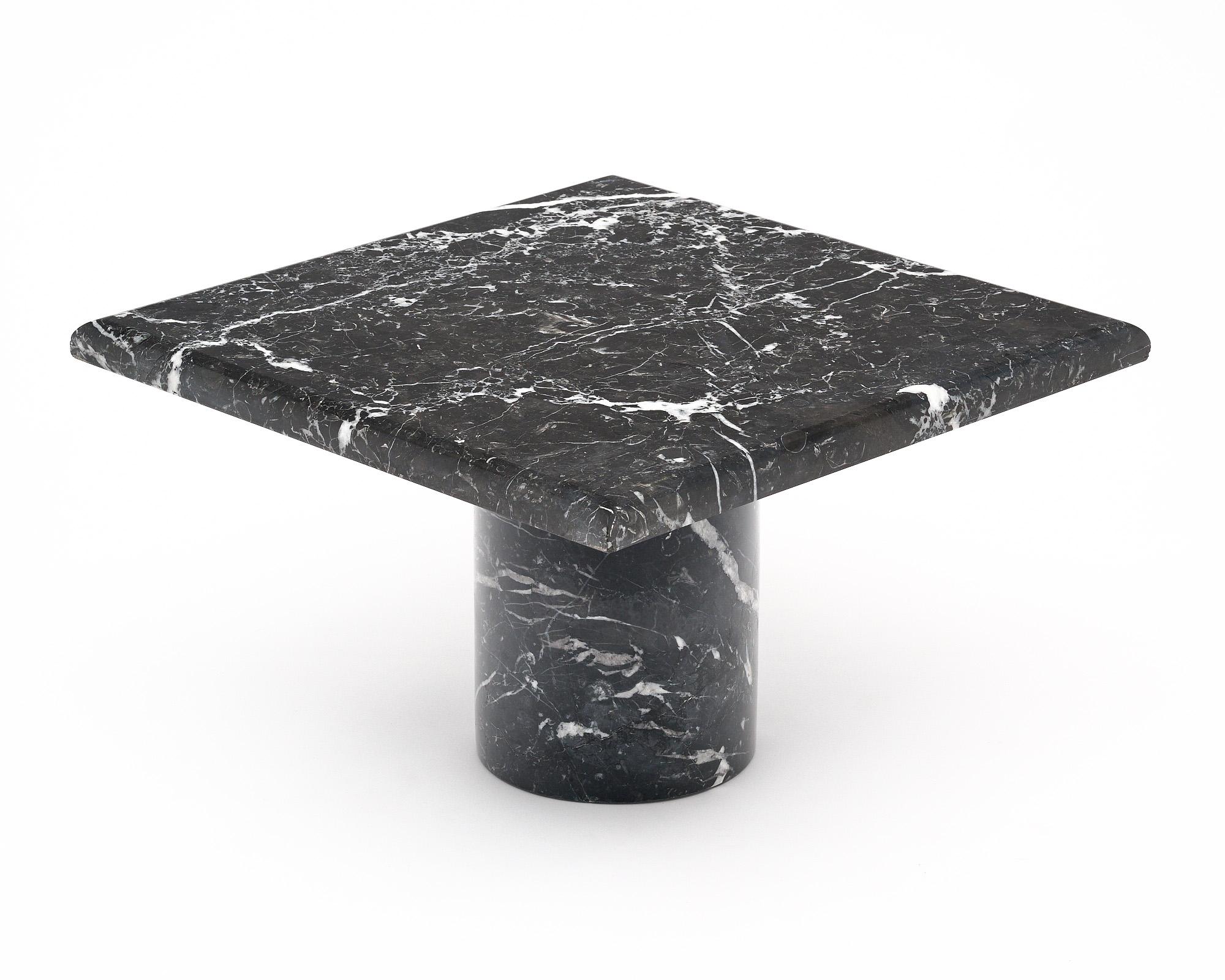 Late 20th Century Italian Vintage Marble Side Table For Sale