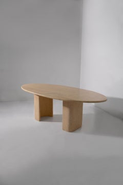 Italienischer Vintage-Marmortisch im Vintage-Stil mit geometrischen Formen