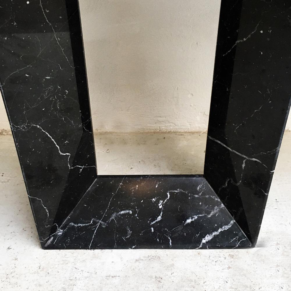 Italian Vintage Marquinia Marble and Carrara Marble Entrance Consolle, 1970s 2