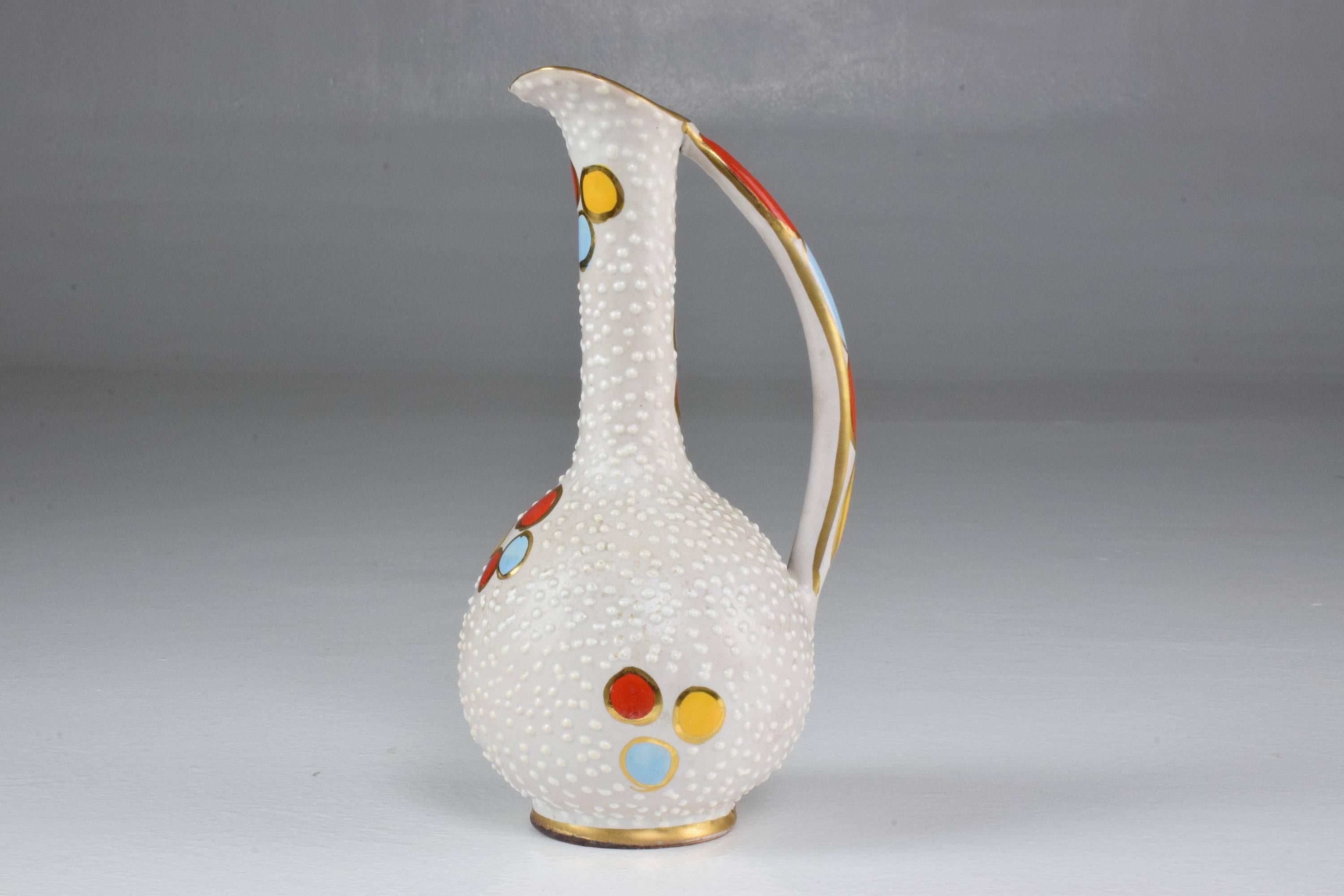 Ceramic Italian Vintage Midcentury Decorative Pitcher