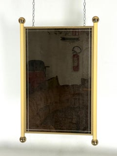 Italian Vintage Mirror in Tommaso Barbi style. Italy 1970s