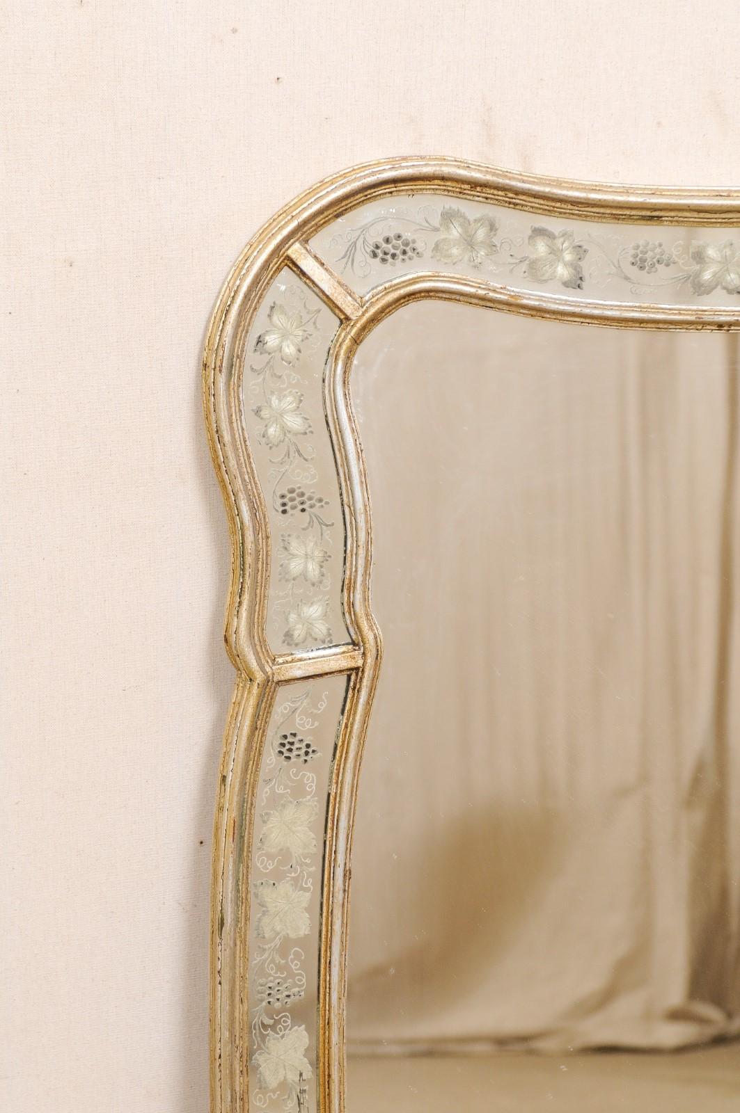 Italian Vintage Mirror with Grapevine Motif Surround 2