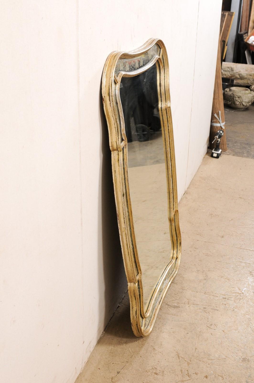 Italian Vintage Mirror with Grapevine Motif Surround 4