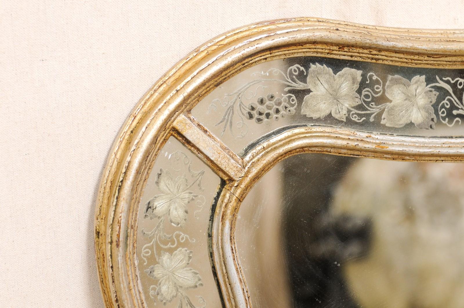 Italian Vintage Mirror with Grapevine Motif Surround 5