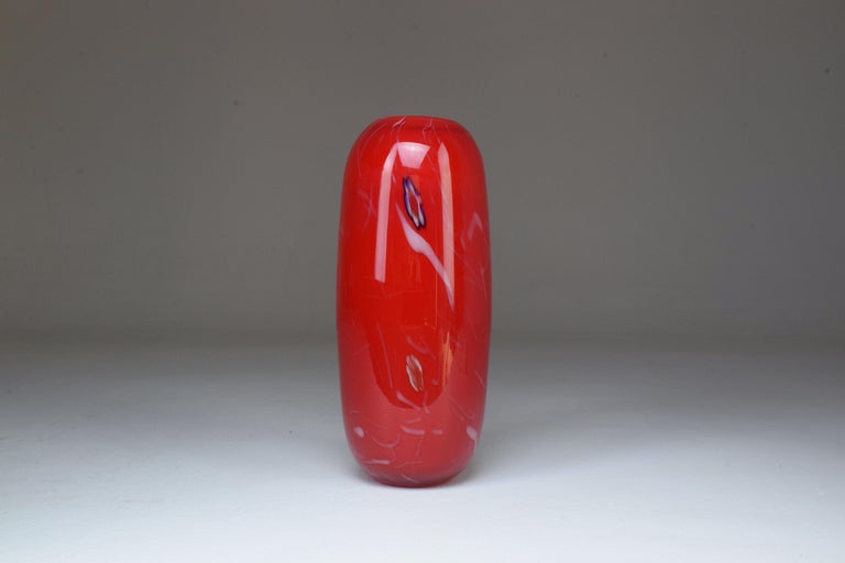 Italian Vintage Murano Art Glass Vase, 1960s In Good Condition For Sale In Paris, FR