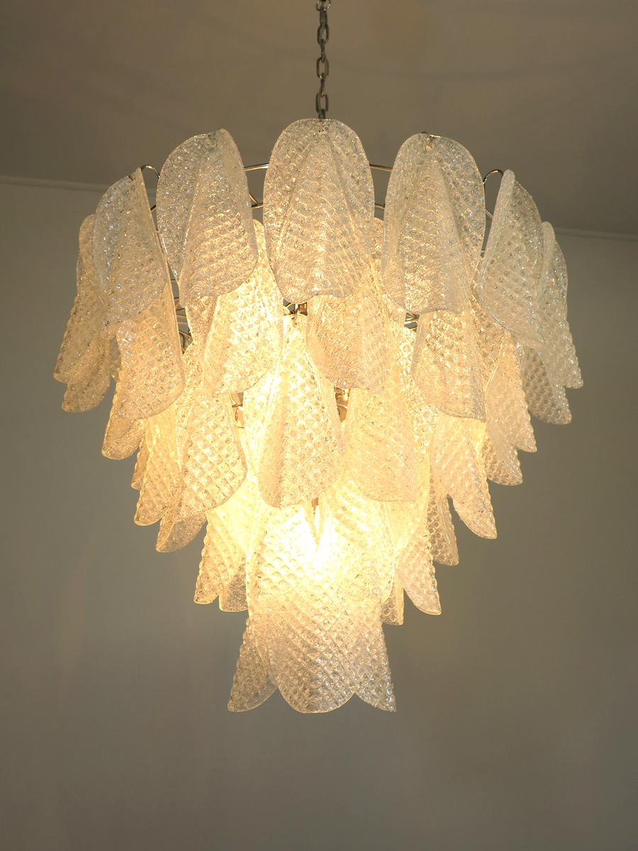 Italian Vintage Murano Chandelier, 50 Glass Rondini 1