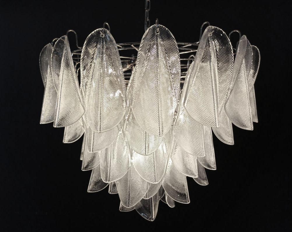 Lustre italien vintage de Murano, 57 verres Rondini en vente 5