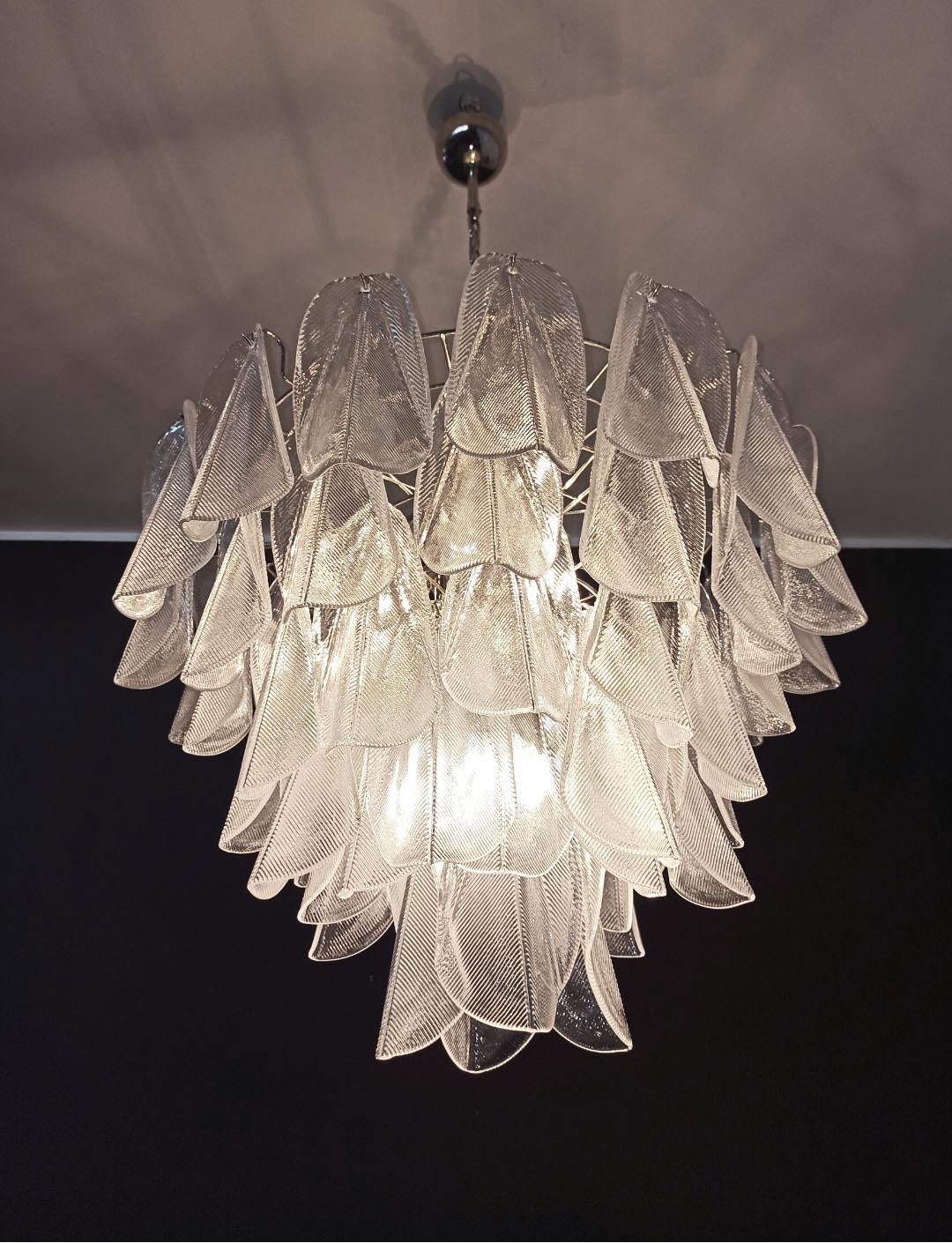 Lustre italien vintage de Murano, 57 verres Rondini en vente 6