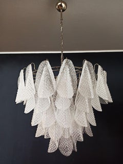 Italian Vintage Murano Chandelier, 57 Glass Rondini