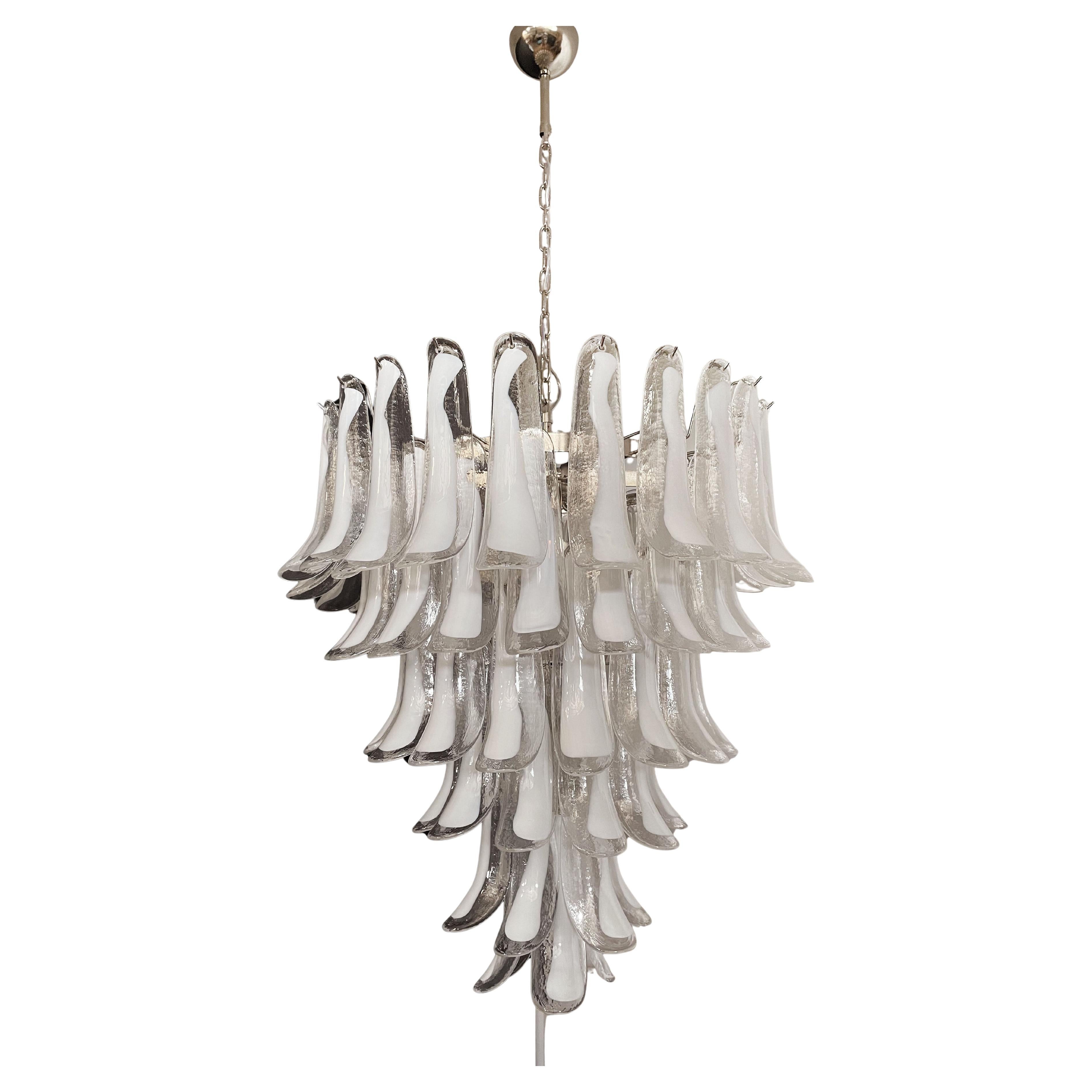 Italian Vintage Murano Chandelier in the Manner of Mazzega, 75 Glasses