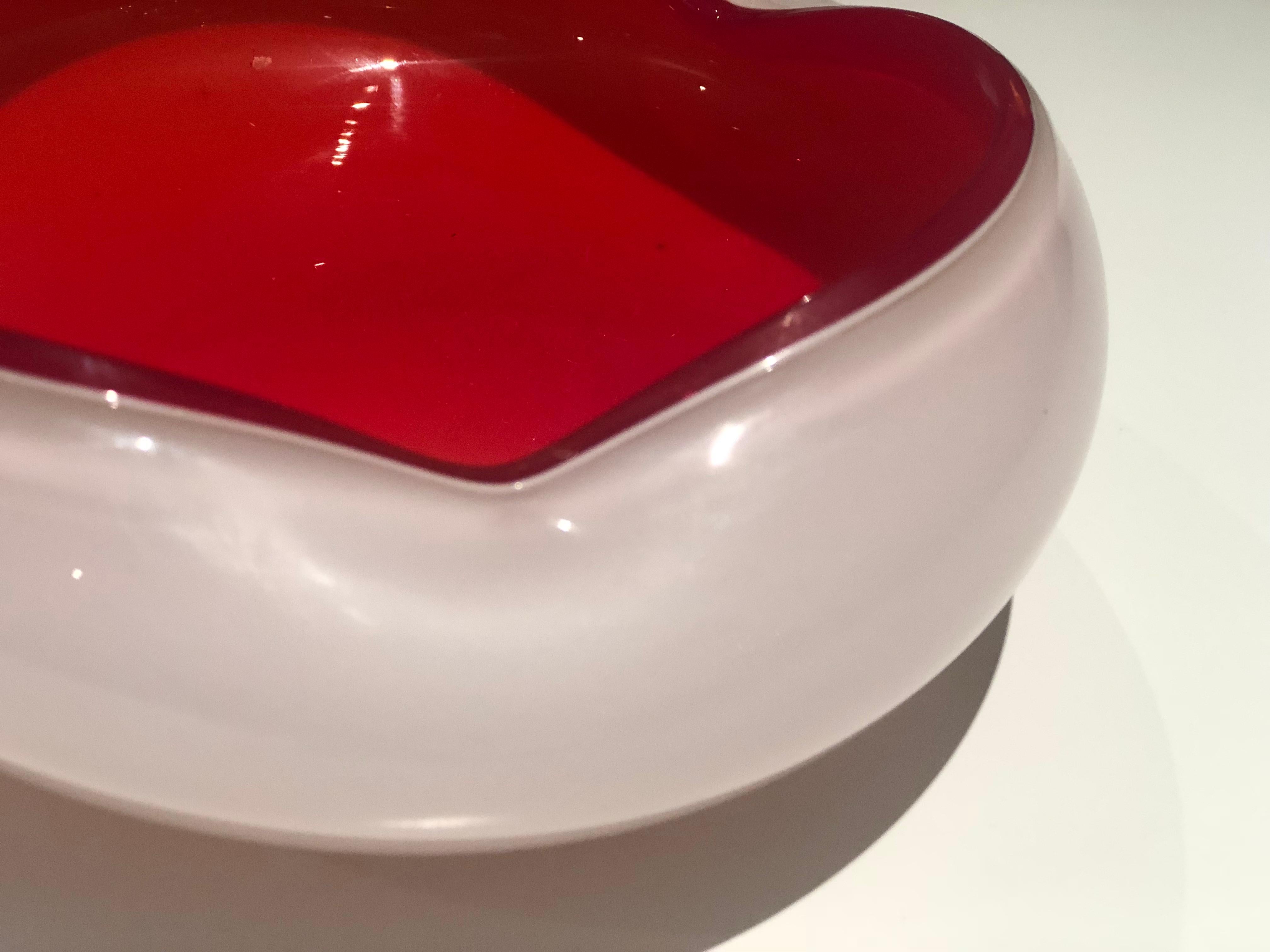 Italian Vintage Murano Glass Bowl Attributed to Seguso Vetri d'Arte, 1950s 6