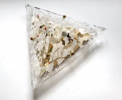 Italian Vintage Murano Glass Ceiling Light Flush Mount Chandelier