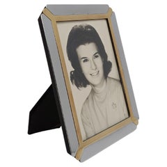 Italienischer Vintage-Bilderrahmen aus Chrom und Messing im Stil von R. Zevi, 70er Jahre