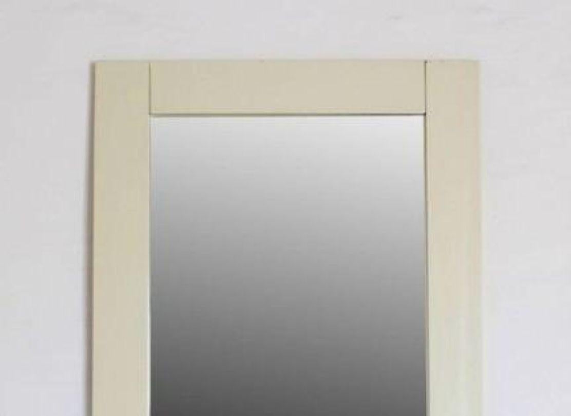 Verre Miroir rectangulaire blanc, The Moderns, Italie, années 1950 en vente