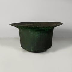 Italian vintage round pot in copper, 1930s