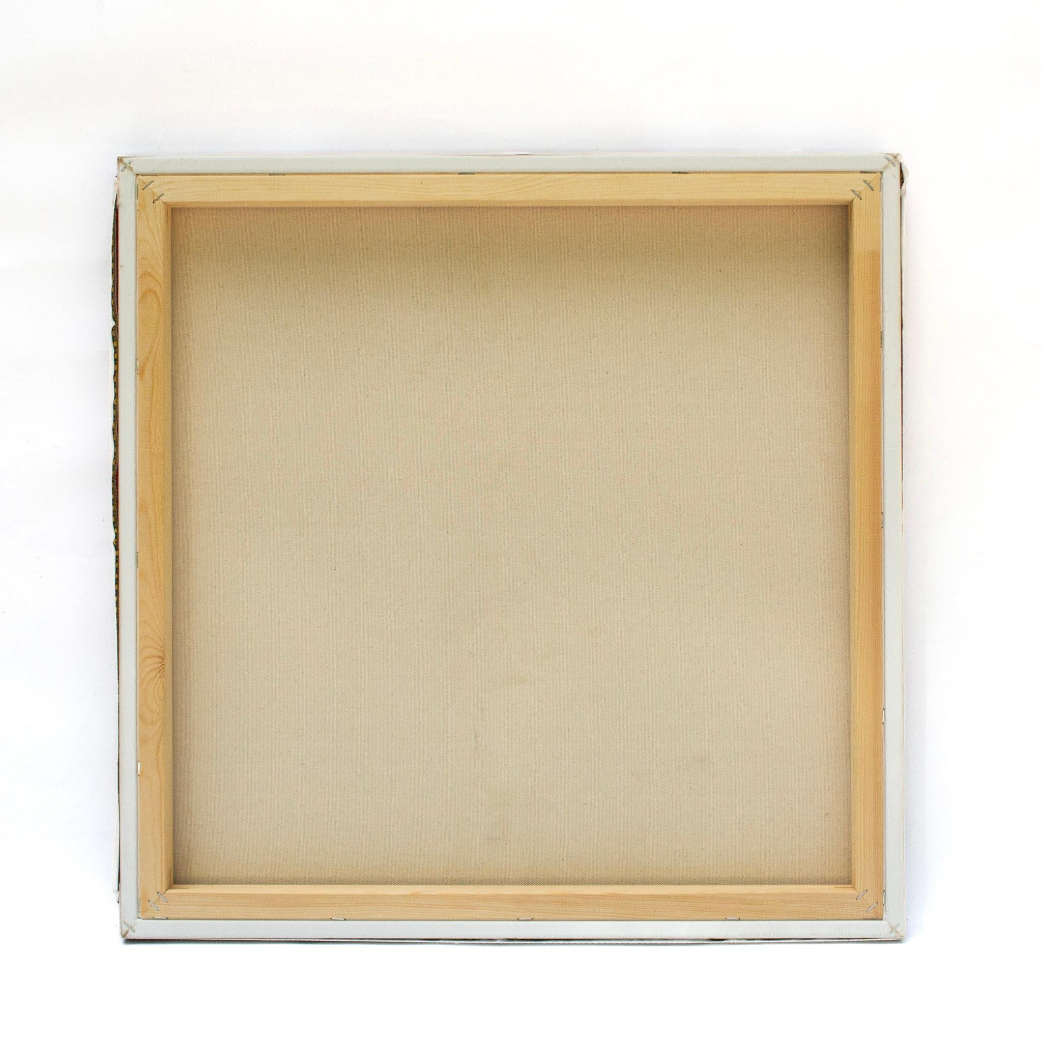 Italienischer Vintage-Schal mit Fragmenten aus dem 18. Jahrhundert und Glasperlen auf Segeltuch im Angebot 1