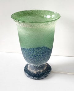Italian Vintage Sculptural Murano Art Glass Table or Bedside Light, 1970s
