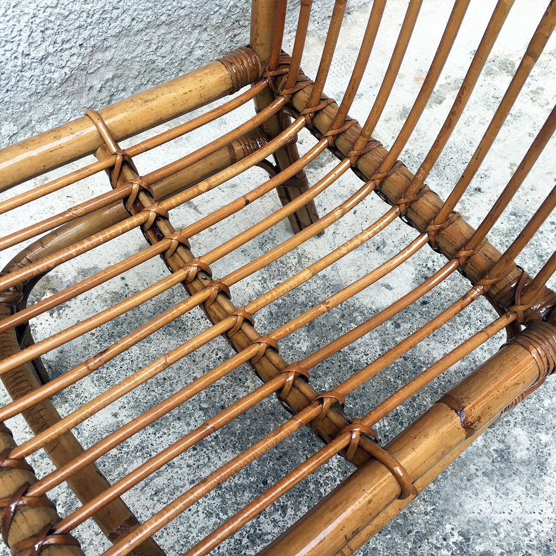 Italian vintage rattan chairs, 1960s 5