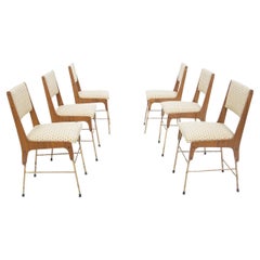 Italian Vintage Set of 6 Chairs Attr. to Carlo de Carli