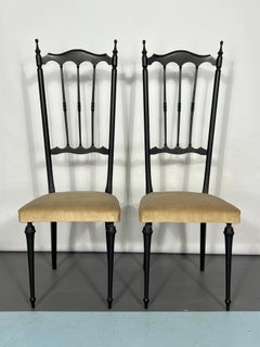 Italian Vintage Set of Two Side Chiavari Chairs from 50s