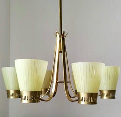Italian Vintage Six-Arm Midcentury Chandelier, 1960s