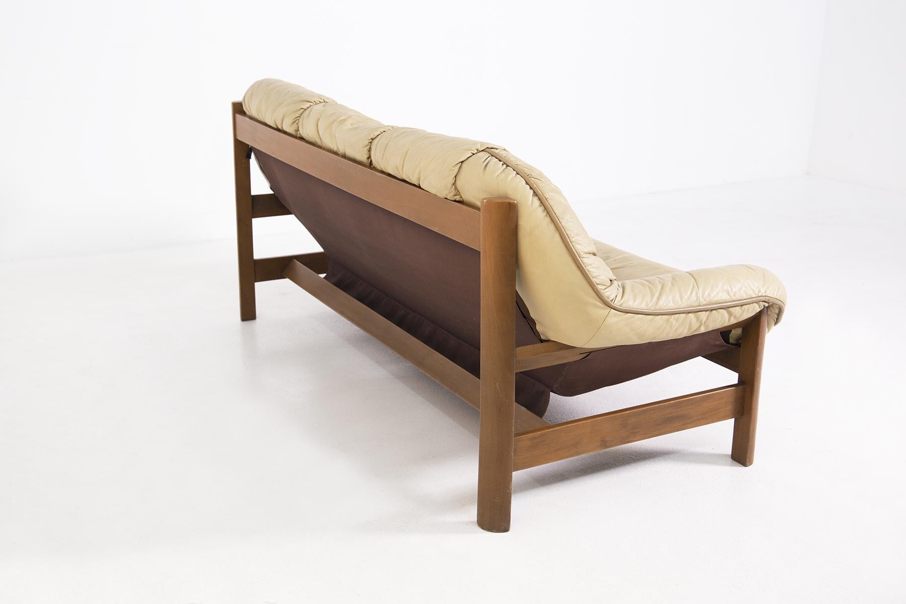 italian wooden sofa