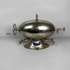 Italian vintage steel soda water dispenser by Esperia, 1930s