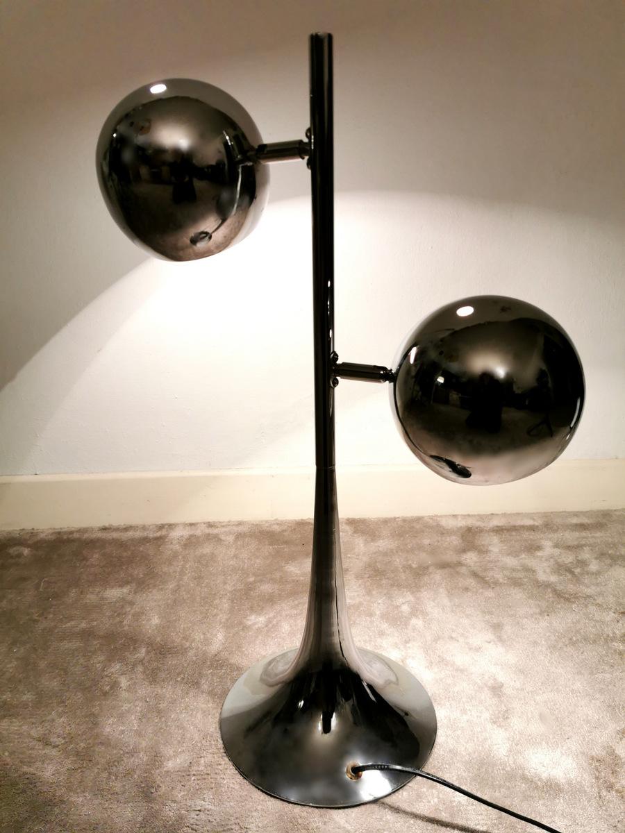 Italian Vintage Steel Table Lamp  For Sale 2