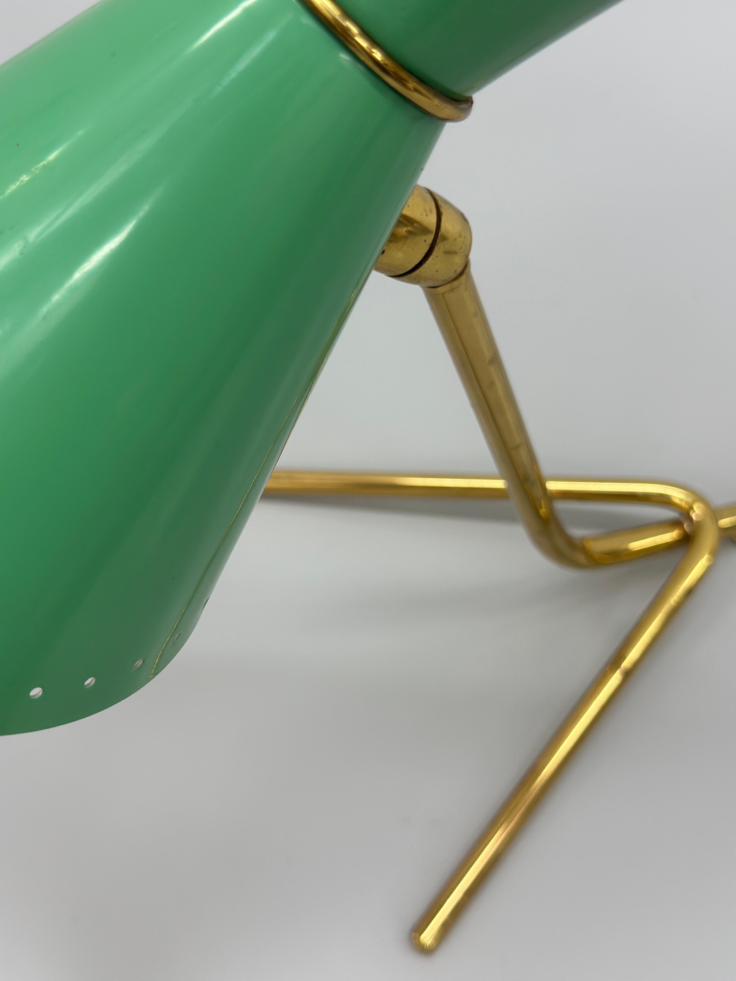 Lampada da tavolo / da terra vintage italiana in stile Stilnovo verde pastello - 1950s in vendita 7