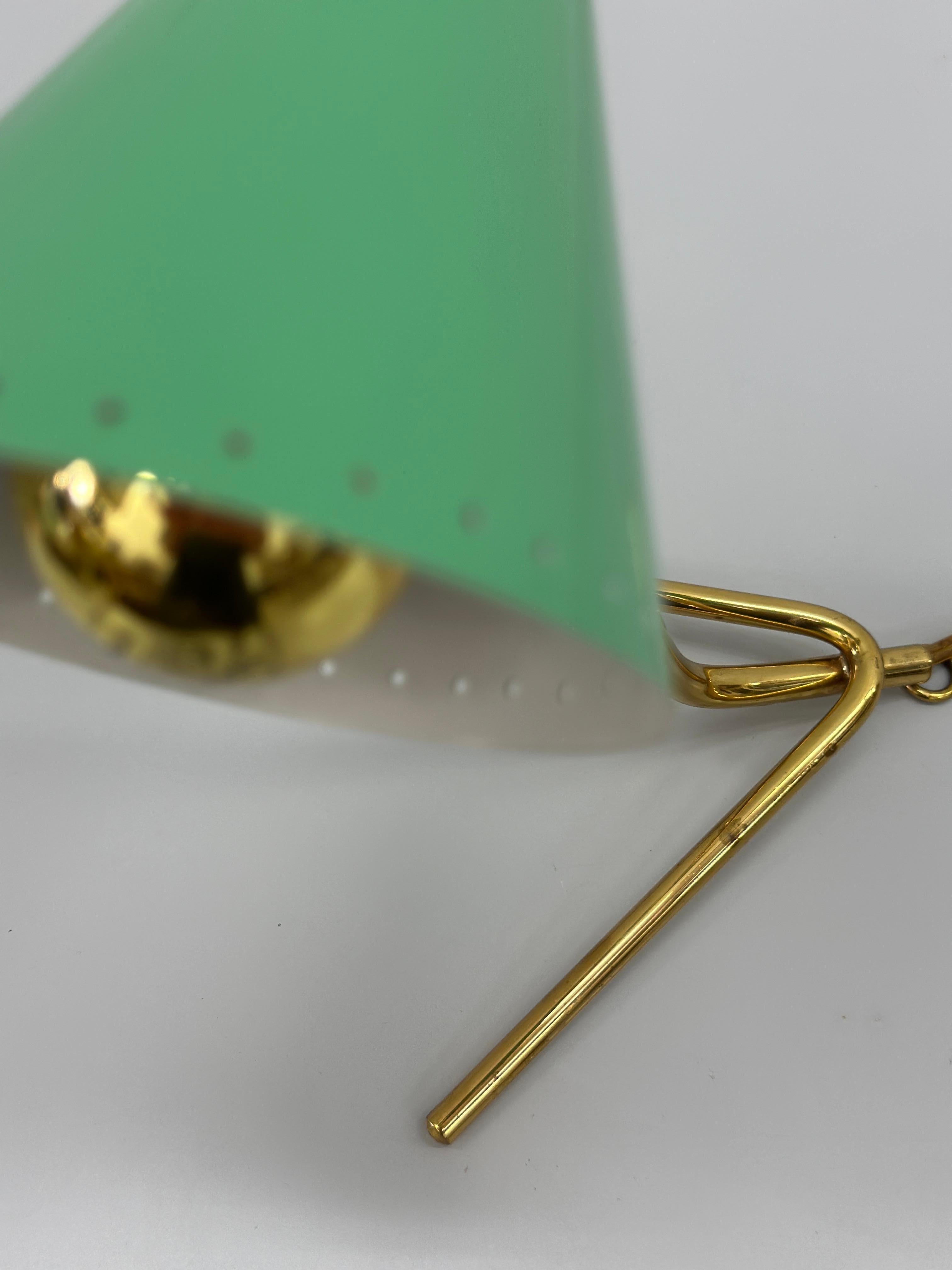 Lampada da tavolo / da terra vintage italiana in stile Stilnovo verde pastello - 1950s in vendita 9