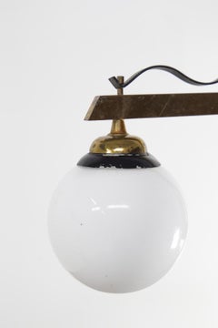 Italian Vintage Table Lamp in Brass and Marble