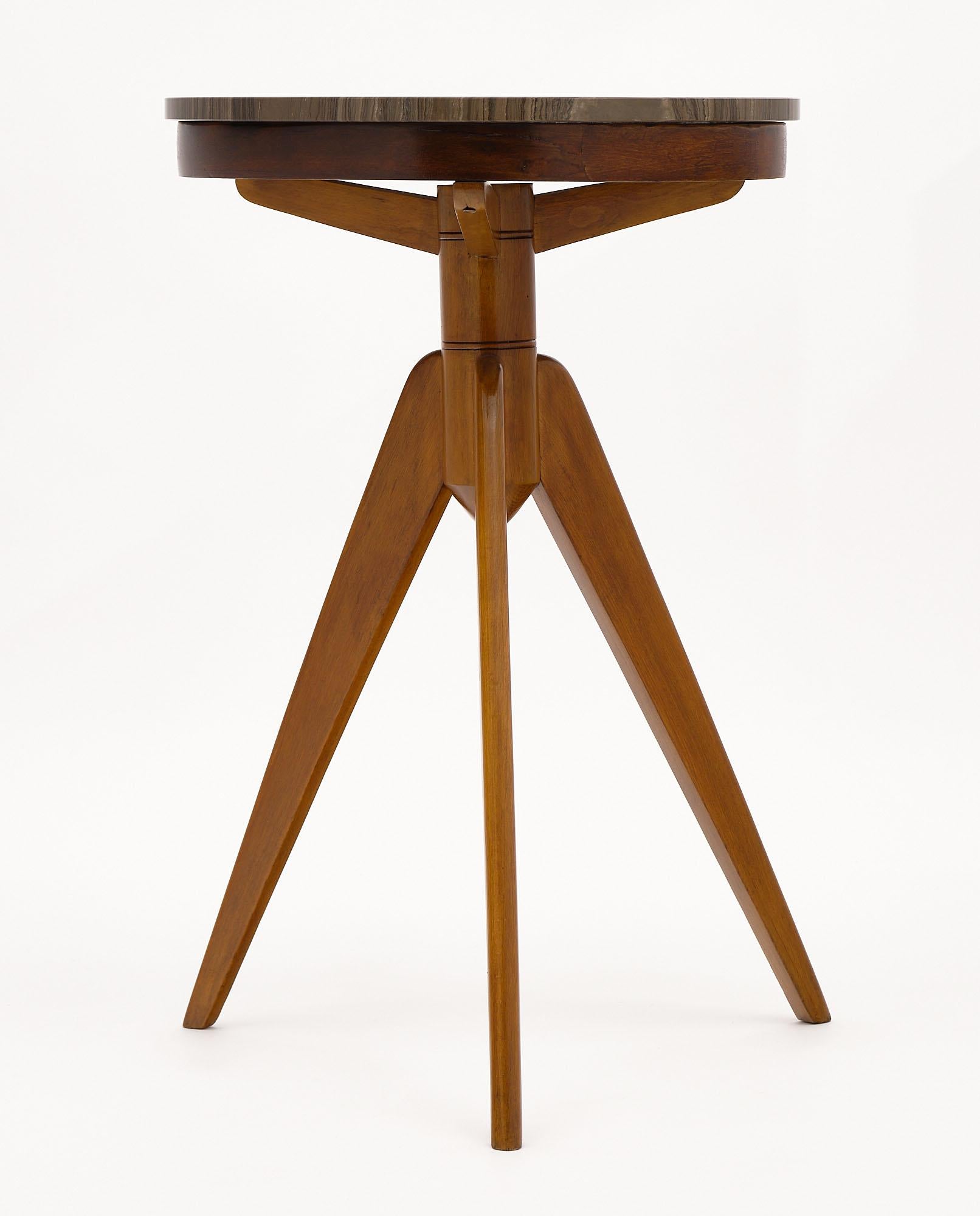Italian Vintage Tripod Side Table In Good Condition In Austin, TX
