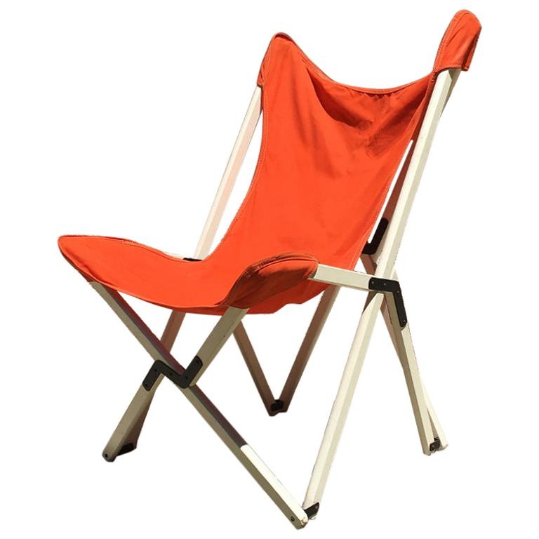 Italian Vintage Tripolina Adjustable Chair by Zanotta, 1960s