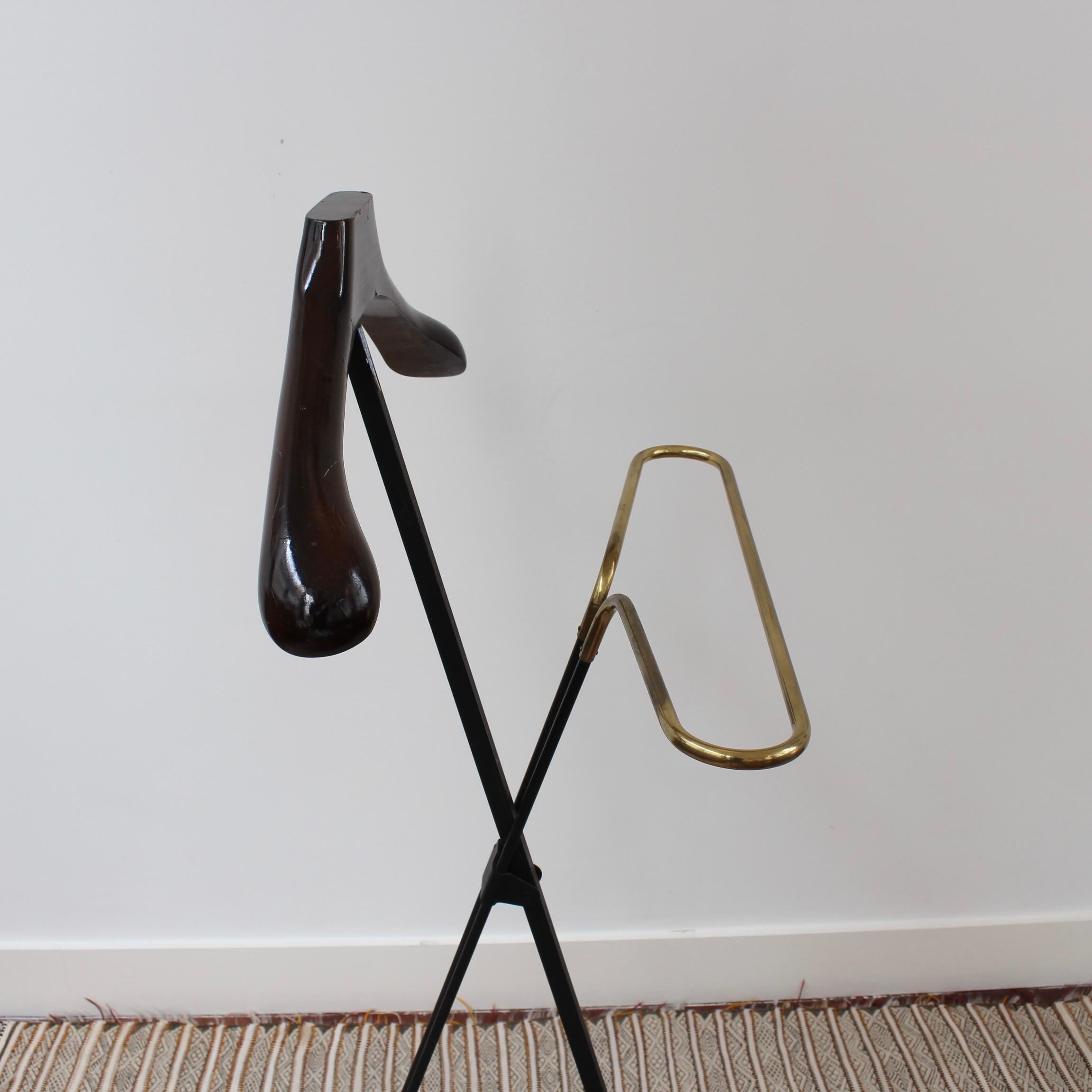 Wood Italian Vintage Valet Coat Stand 'circa 1950s' For Sale