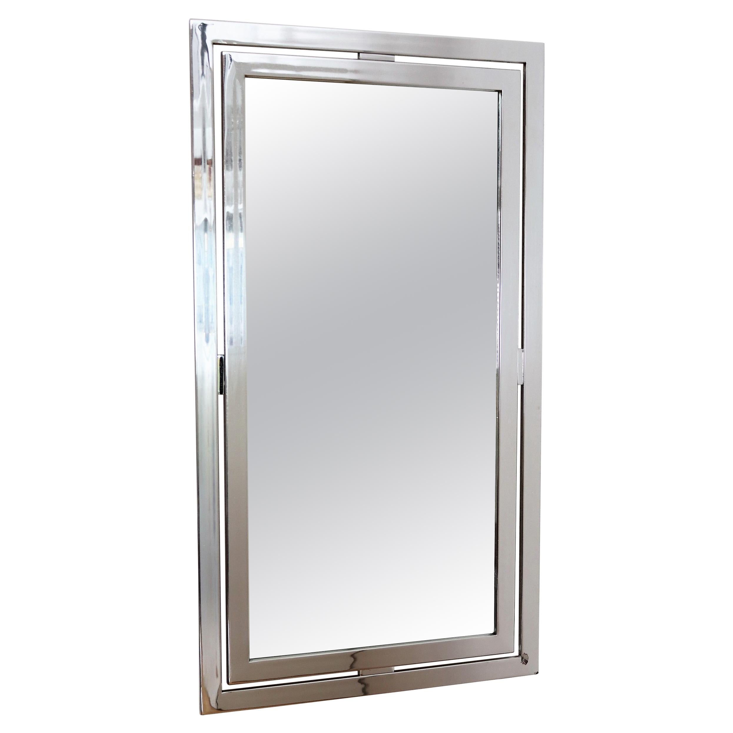 Italian Double Mirror with Articulating Swivel Arm For Sale at 1stDibs