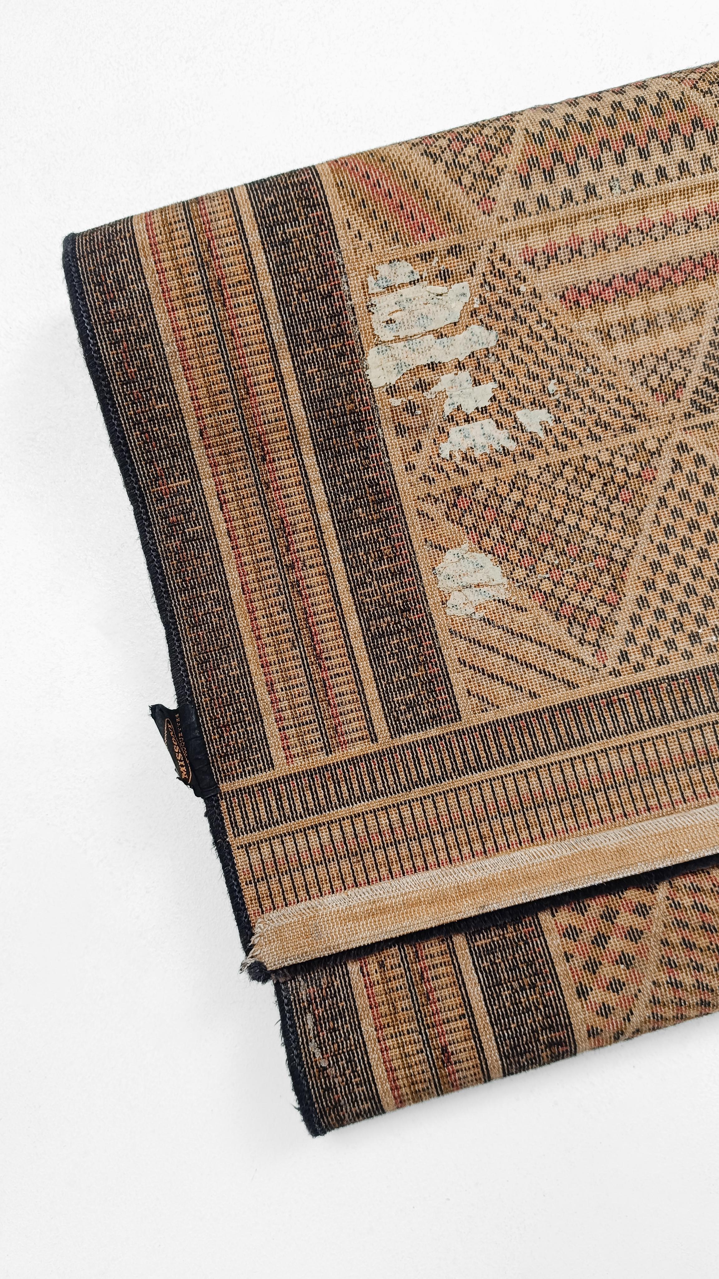 Italian Vintage Wool Rug with a Geometric Mosaic Pattern By MISSONI, 70s For Sale 5