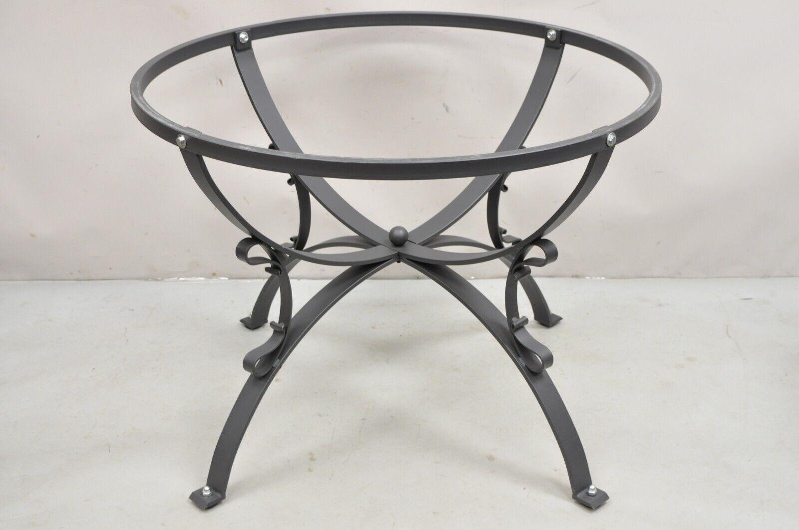 Italian Volcanic Fire Glazed Floral Painted Outdoor Dining Table Set - 7 Pcs For Sale 4
