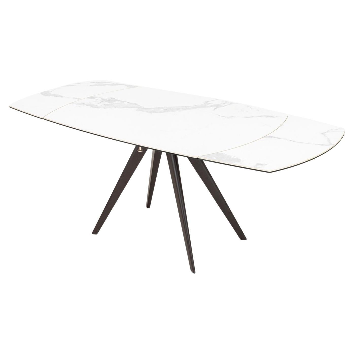 Italian "Vortice" Extendable Rotating Table For Sale