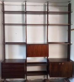 Italian Wall Bookcase by Industria Mobili Barovero - Selex Series, 60s