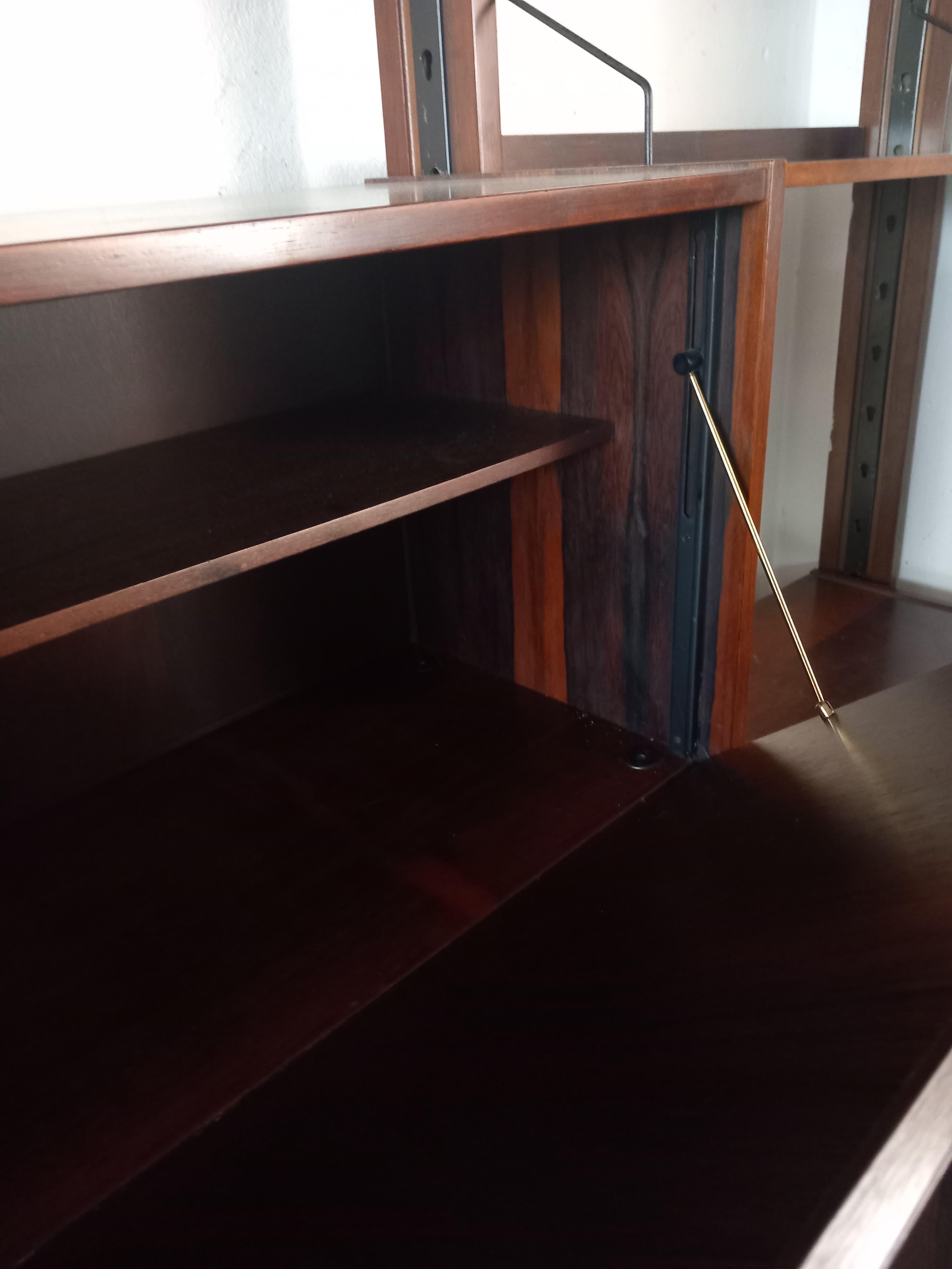 Mid-20th Century Italian Wall Bookcase by Industria Mobili Barovero – Selex Series, 60s For Sale