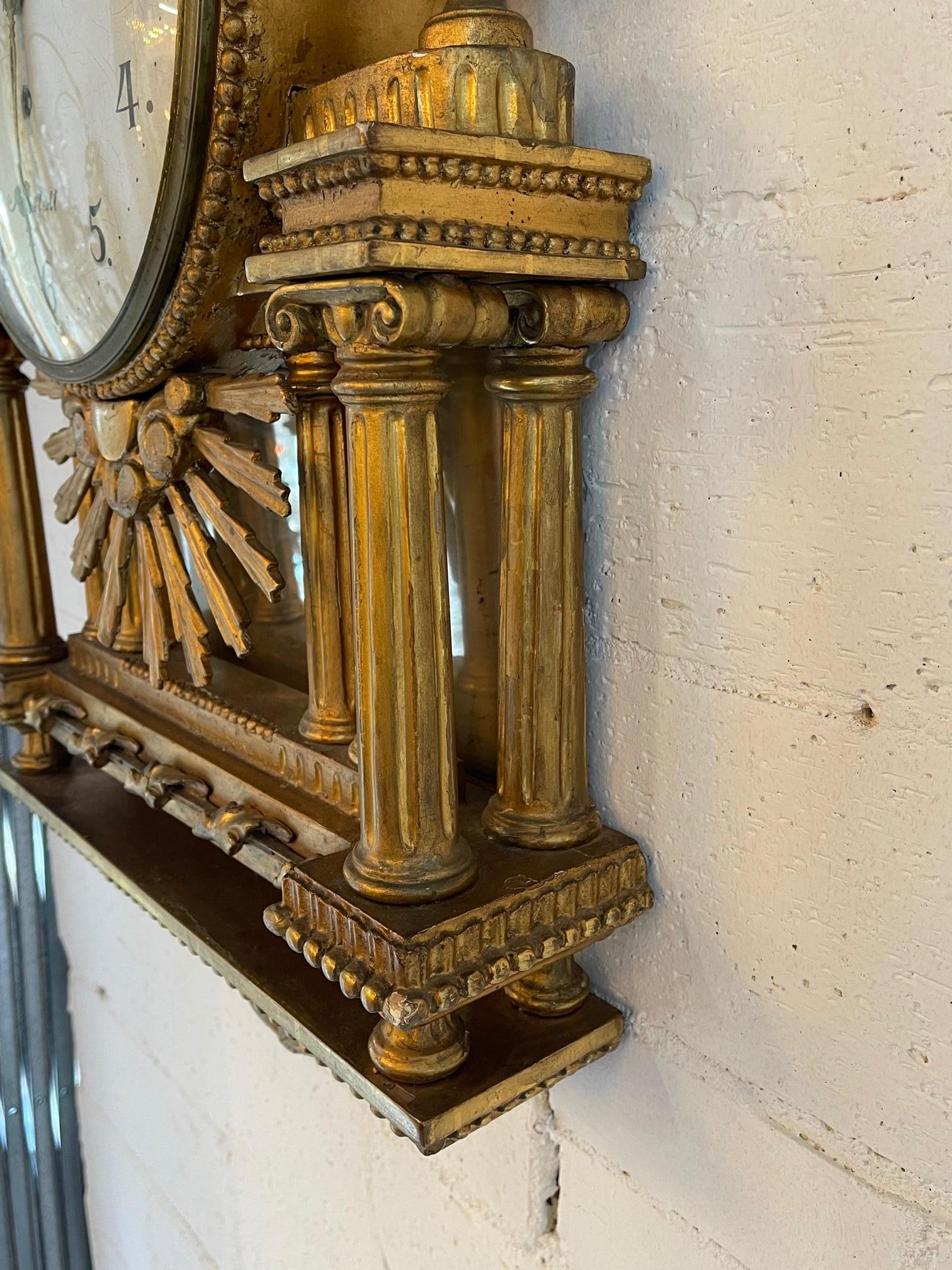 Italian Wall Clock In Good Condition For Sale In Dallas, TX